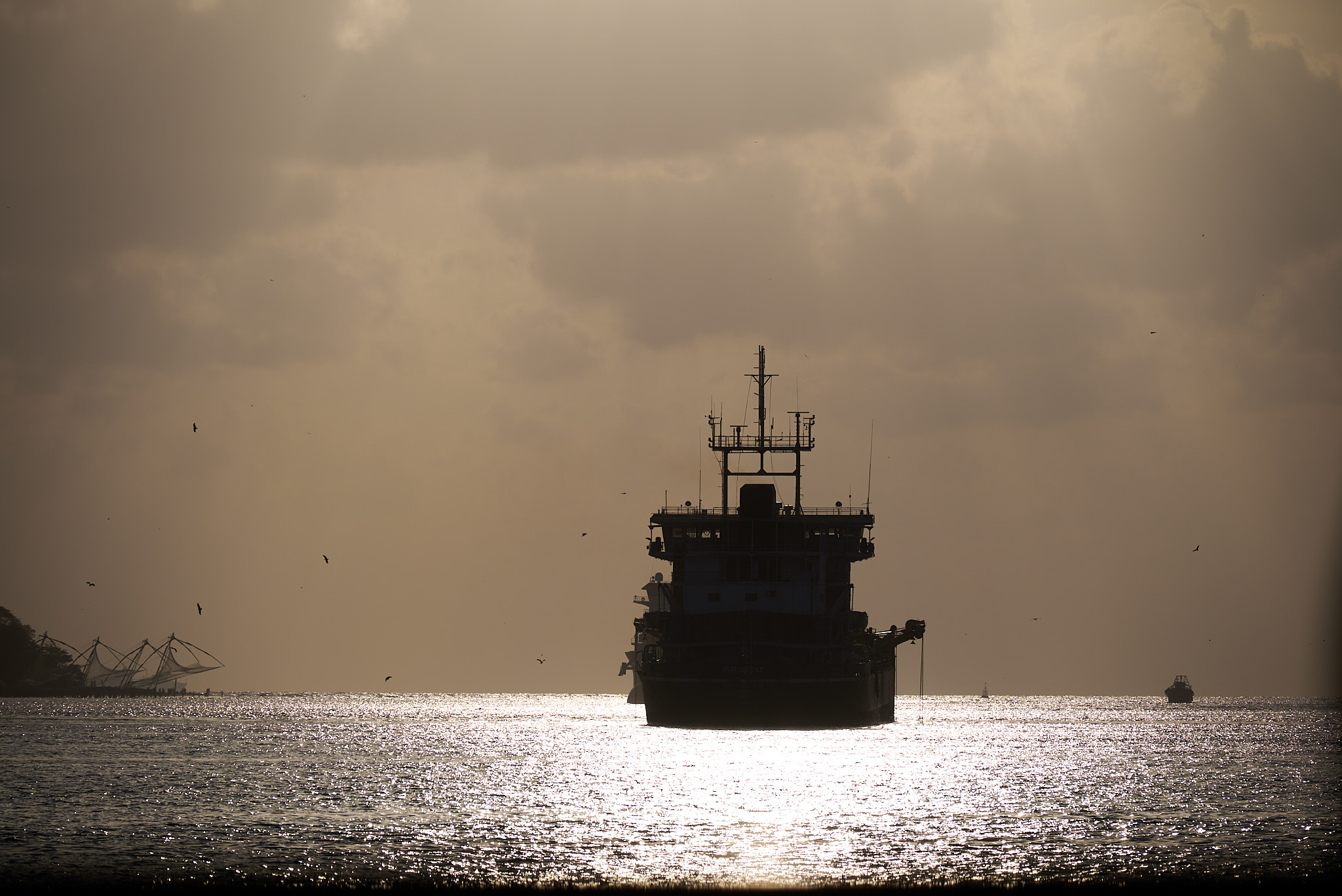 Ships and Sunset