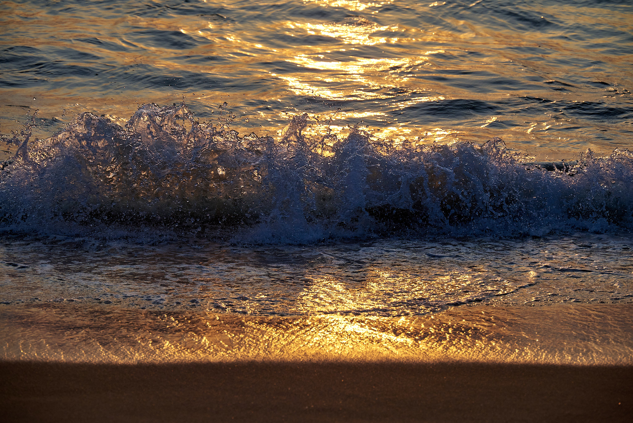 Waves at Sunset